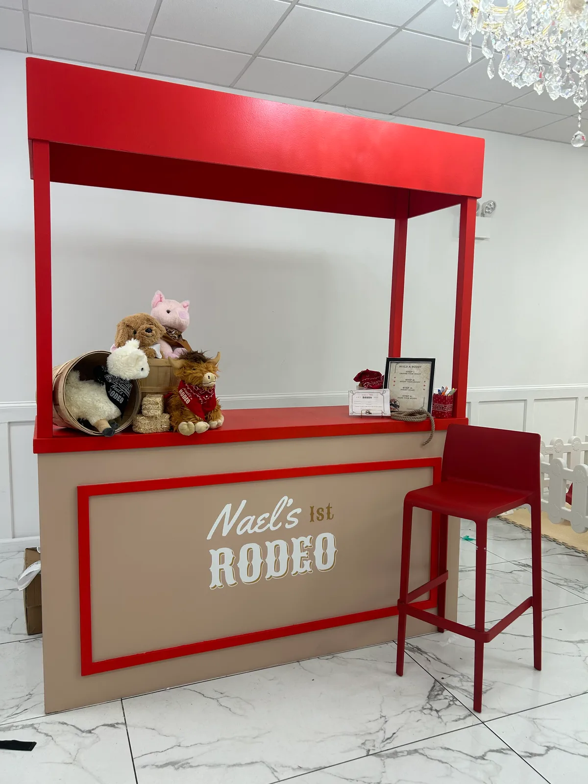 Nael's 1st Rodeo themed buddy station